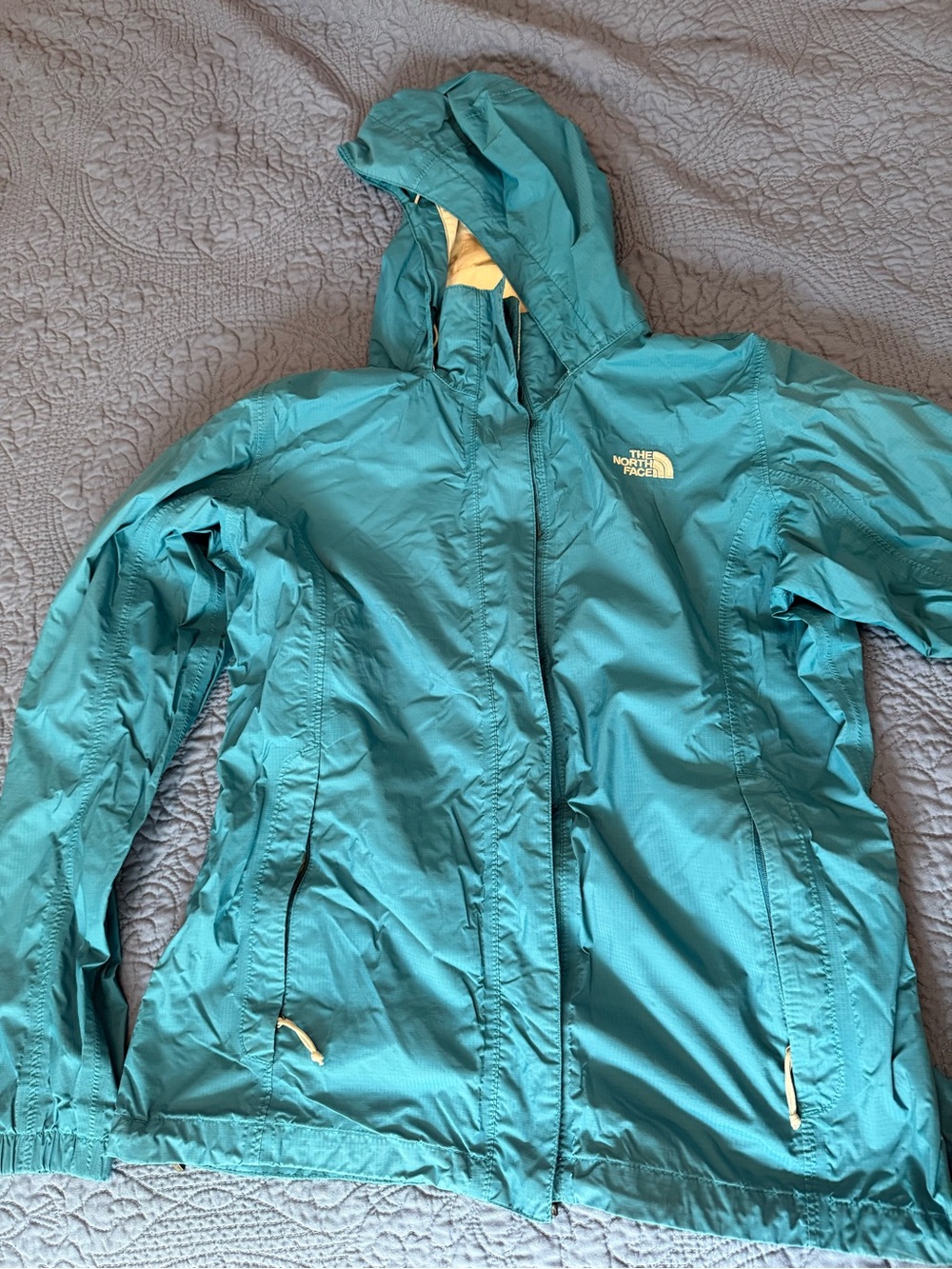 The North Face Women's Teal Rain Jacket